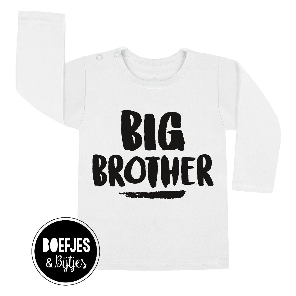 Big Brother shirtje. Voor grote broer (to be) zwangerschapsaankondiging. Zwanger aankondiging. Unieke jongenskleding