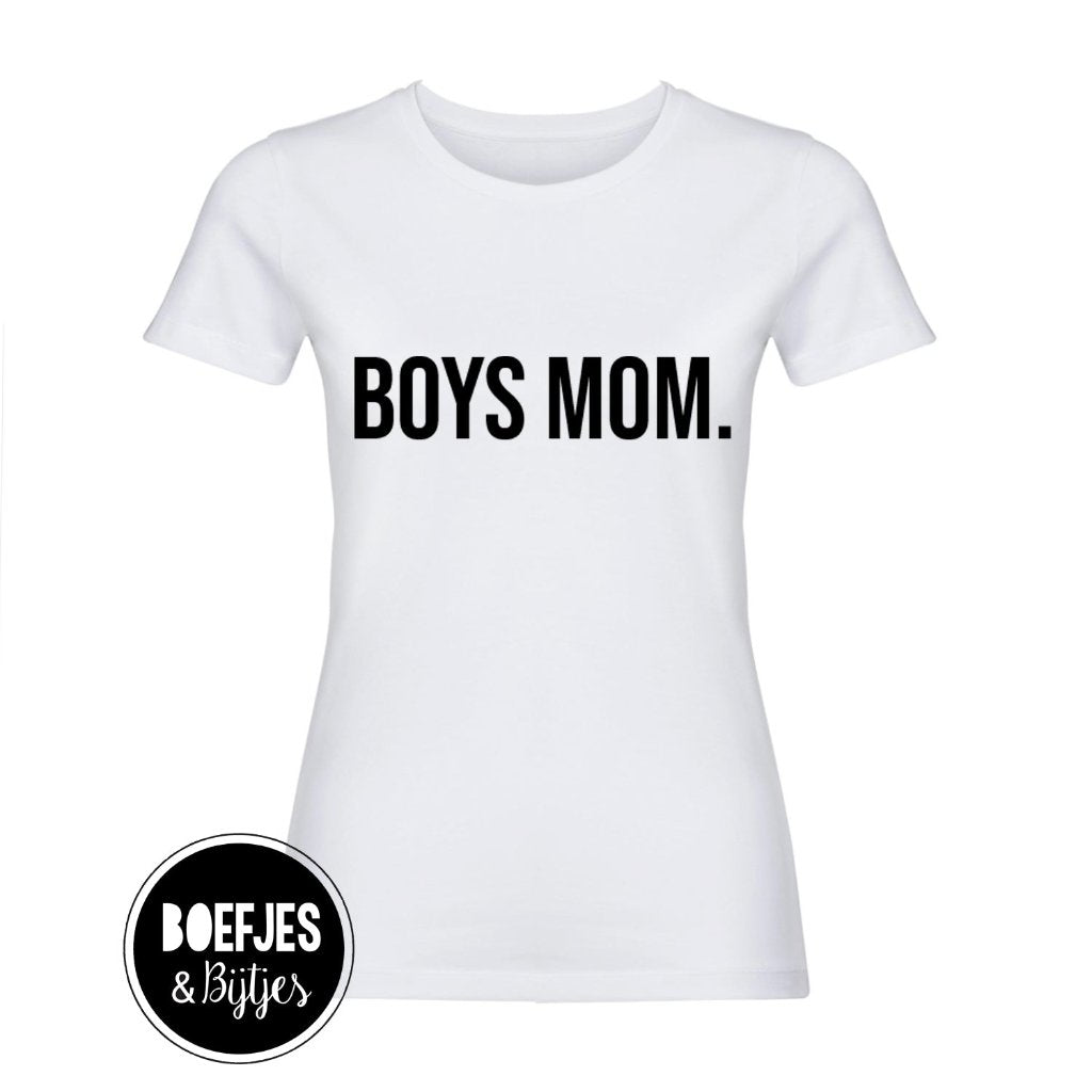Twinning shirt Mom's Boy voor echter moederskindjes. Twinnen met mama en zoon zoontje. Moederdag moederdagcadeau cadeautip voor moeders mama kerstcadeau sinterklaascadeau boefjes en bijtjes