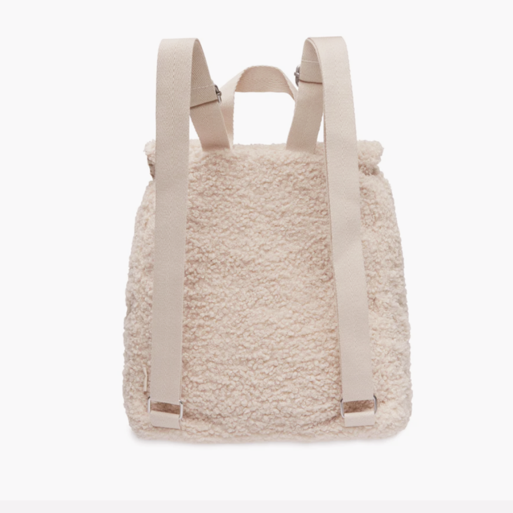 Gepersonaliseerd teddy rugtasje rugzak rugtas rugzakje tas met naam. Bruin Biscuit naturel zandkleurig baby jongen meisje kinderdagverblijf peuterspeelzaal eerste tasje babyspulletjes Jollein Boefjes en Bijtjes kraamcadeau zwangerschap kraamfeest babyborrel