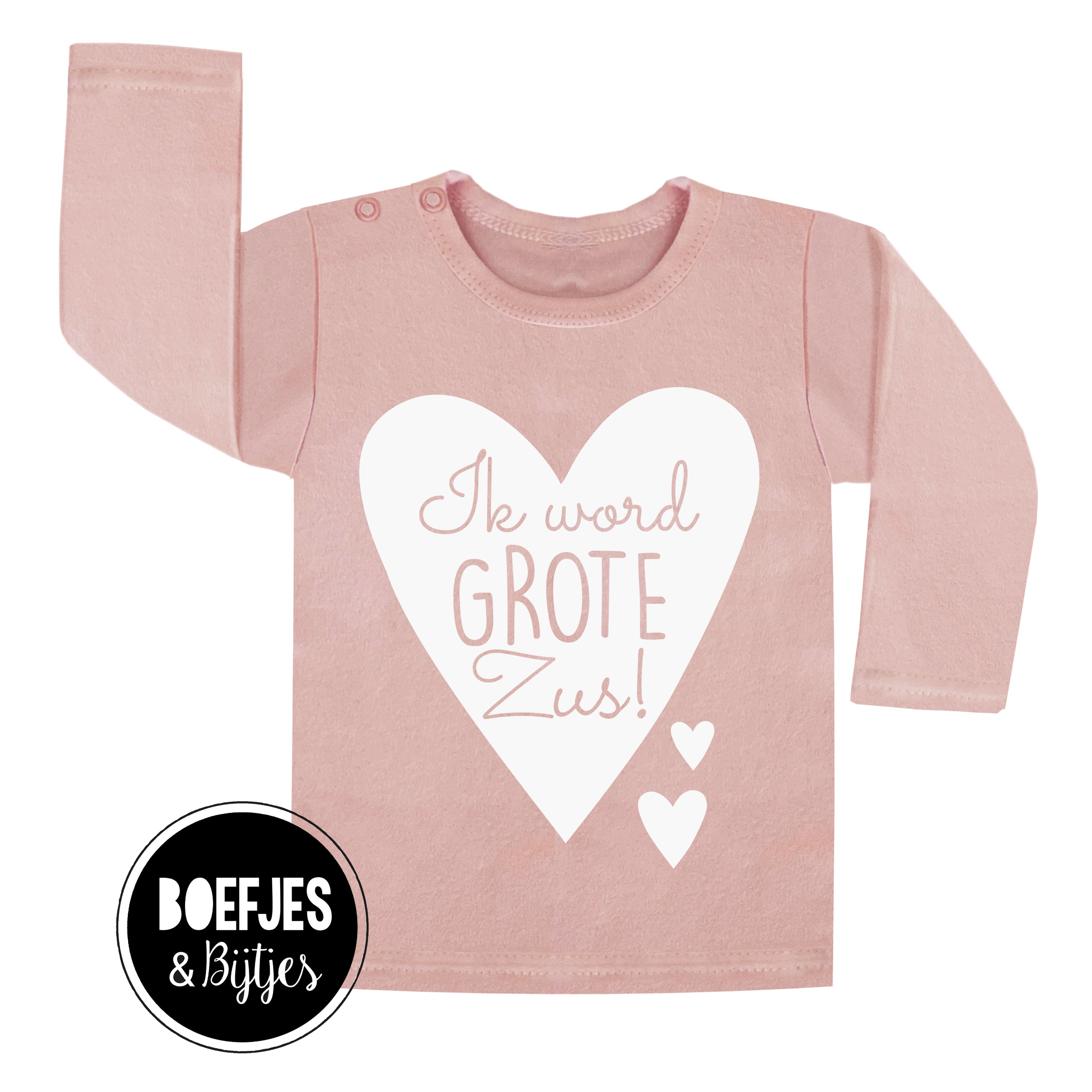 Grote Zus shirtje. Voor grote zus (to be) zwangerschapsaankondiging. Zwanger aankondiging. Unieke meisjeskleding