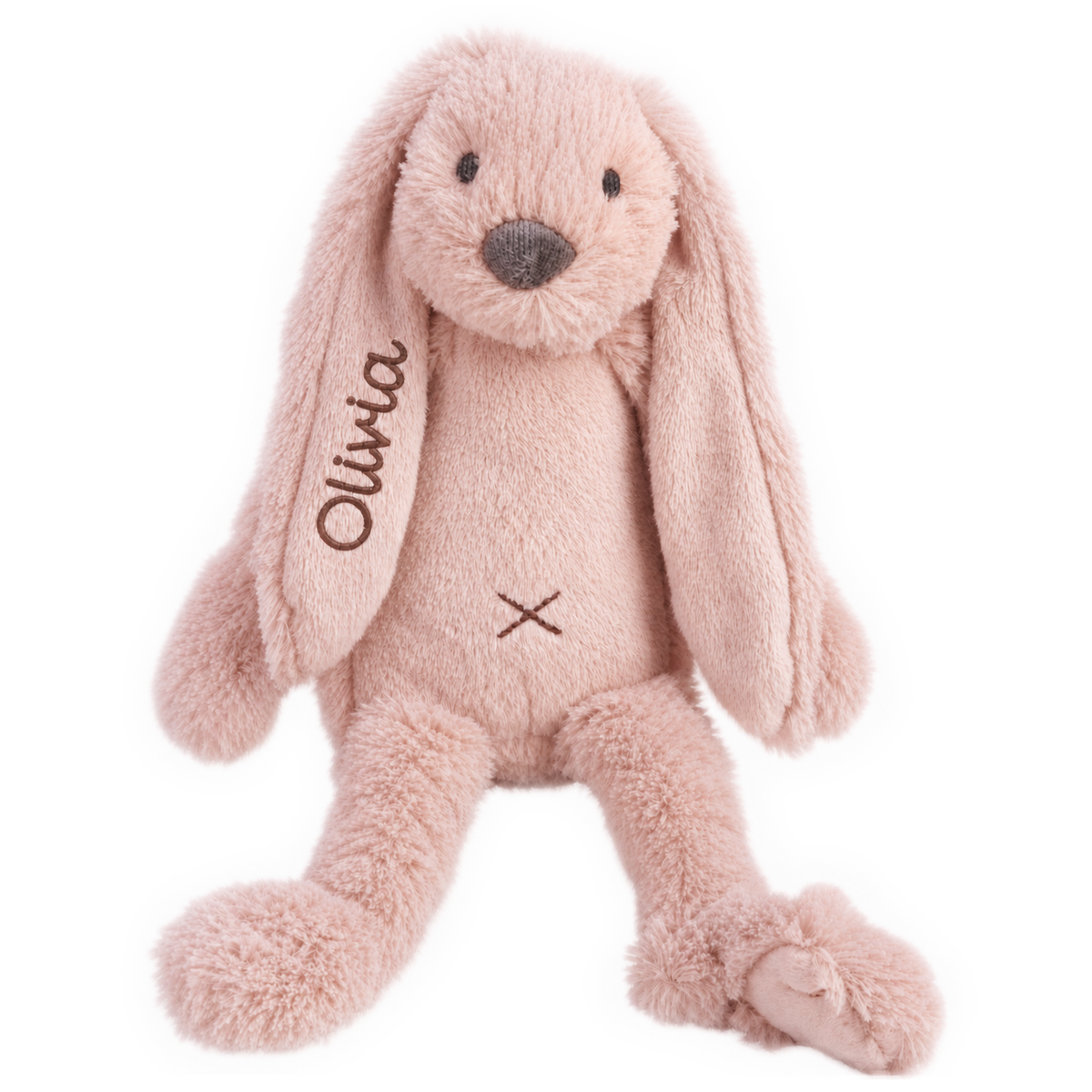 Happy Horse Rabbit Ritchie knuffelkonijn van 38 cm, gepersonaliseerd met naam en geboortedatum op het oor