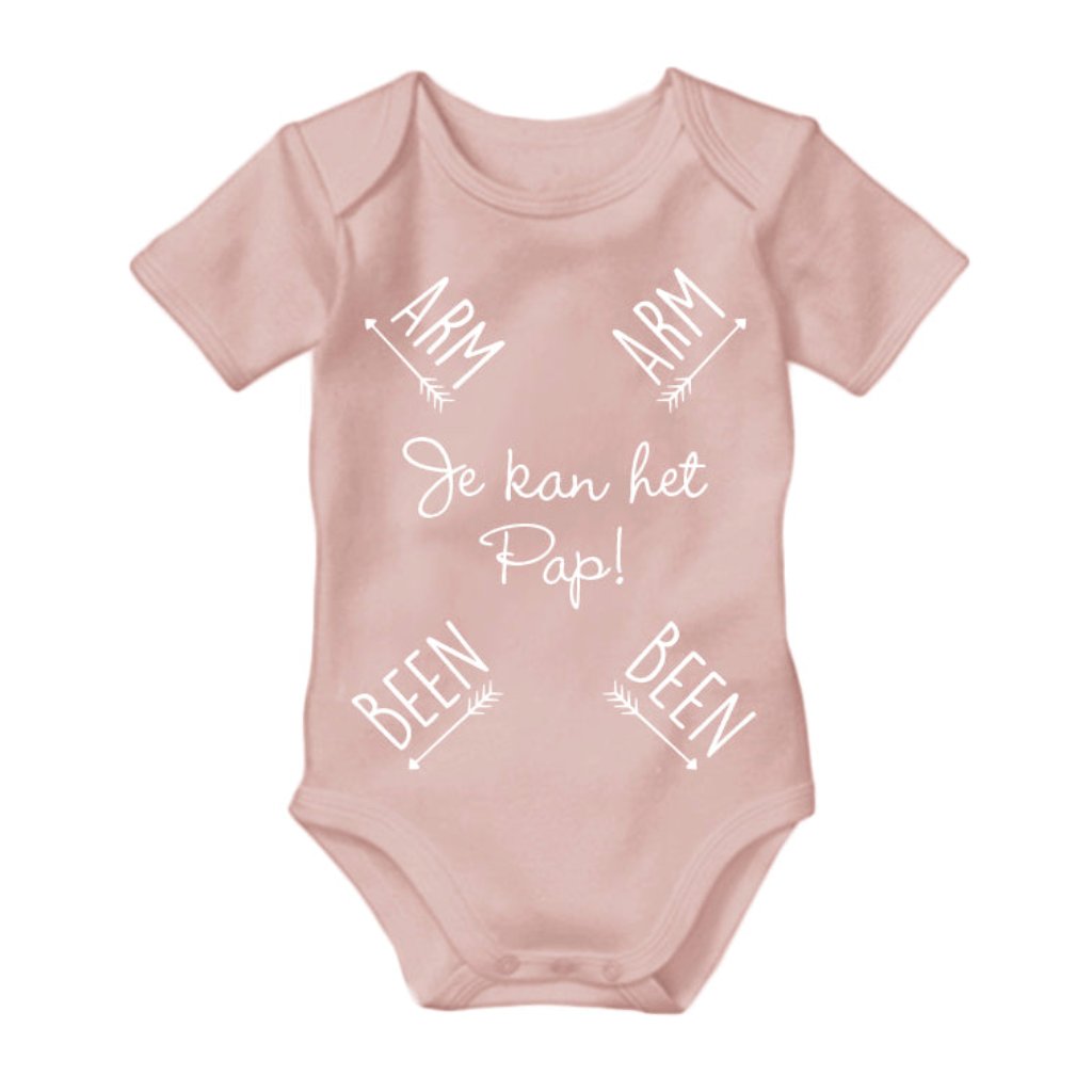 Je kan het pap! Grappig baby cadeautje speciaal voor vaders. Zwangerschapsaankondiging opa en oma familie vader vrienden. Unieke aankondiging. Baby on the way. verwachting shirtje zwanger zwangerschap babyshower kraamcadeau cadeautip vaderdag