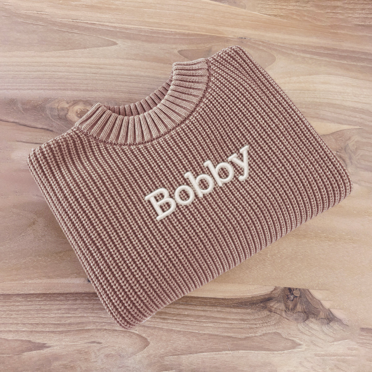 Premium Knit – Camel | Optie: met naam