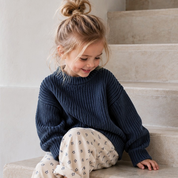 Premium Knit - Navy | Optie: Met naam