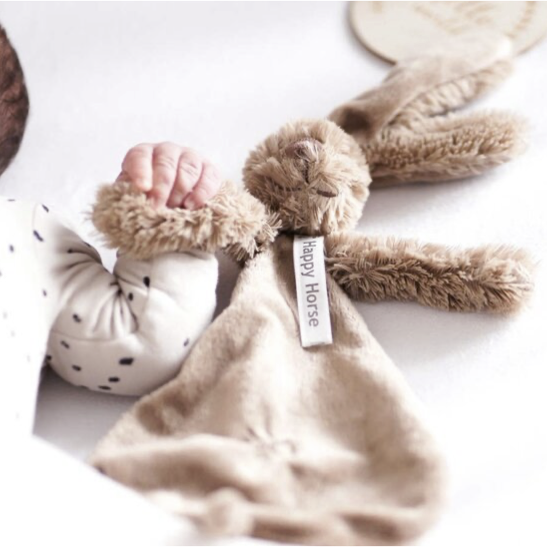 Happy Horse | Knuffeldoekje met naam - Clay