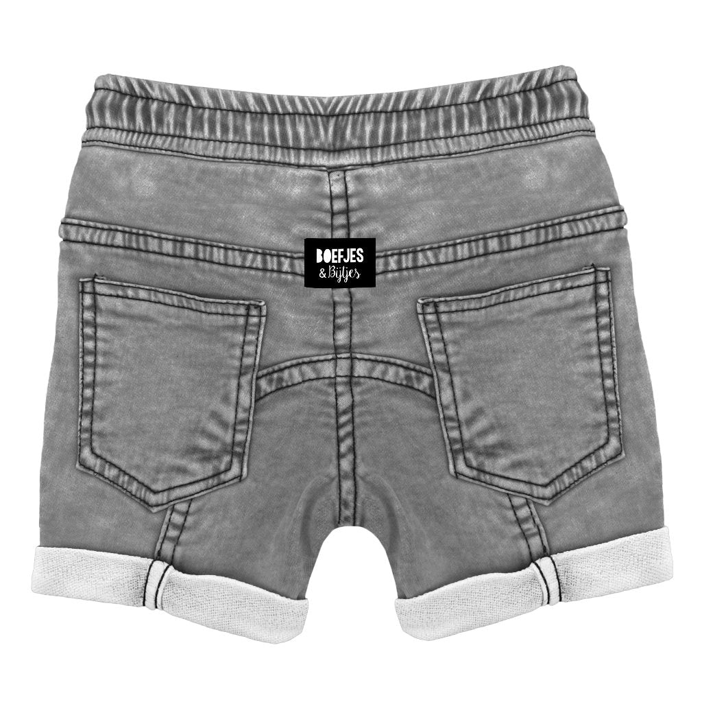 Korte stretchy Spijkerbroek voor peuters en kleuterkleding. Uniek super stretchy en zacht. Zomerkleding jongens boefjes en bijtjes