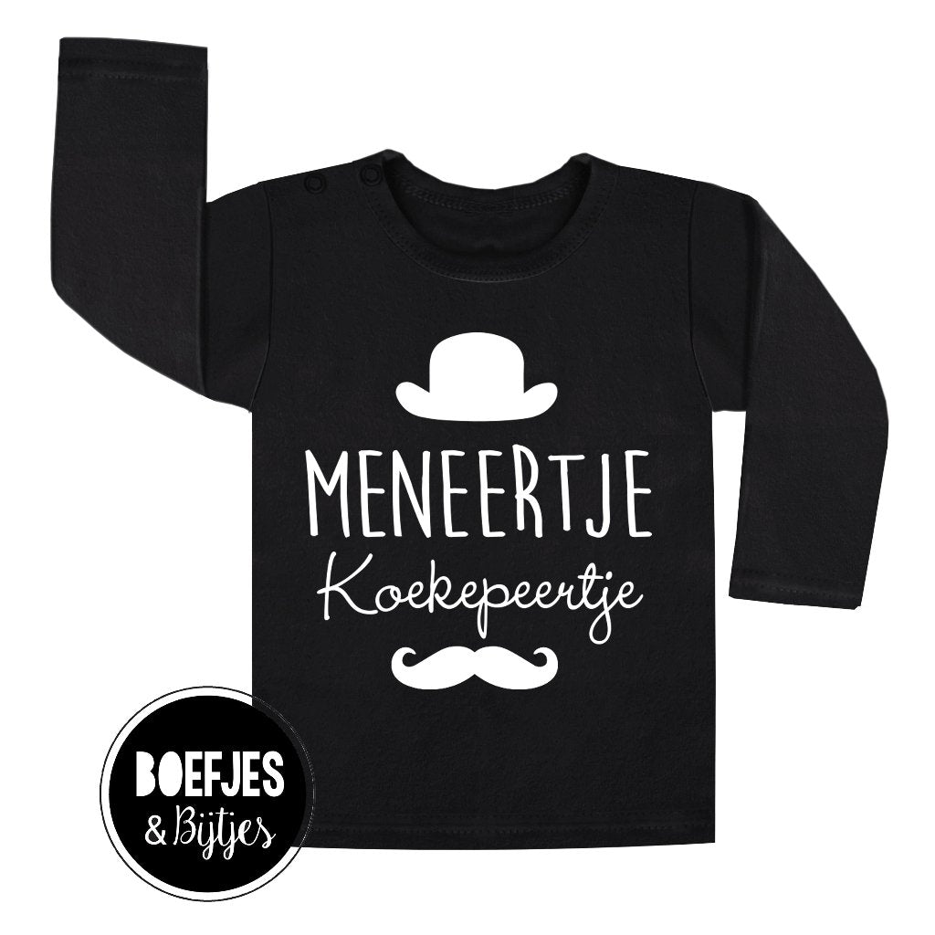 Meneertje Koekepeertje Meneer Koekepeer Koekenpeer Koekenpeertje. Kraamcadeau, cadeau, unieke kinderkleding, unieke jongenskleding, schattig shirtje, Boefjes en Bijtjes