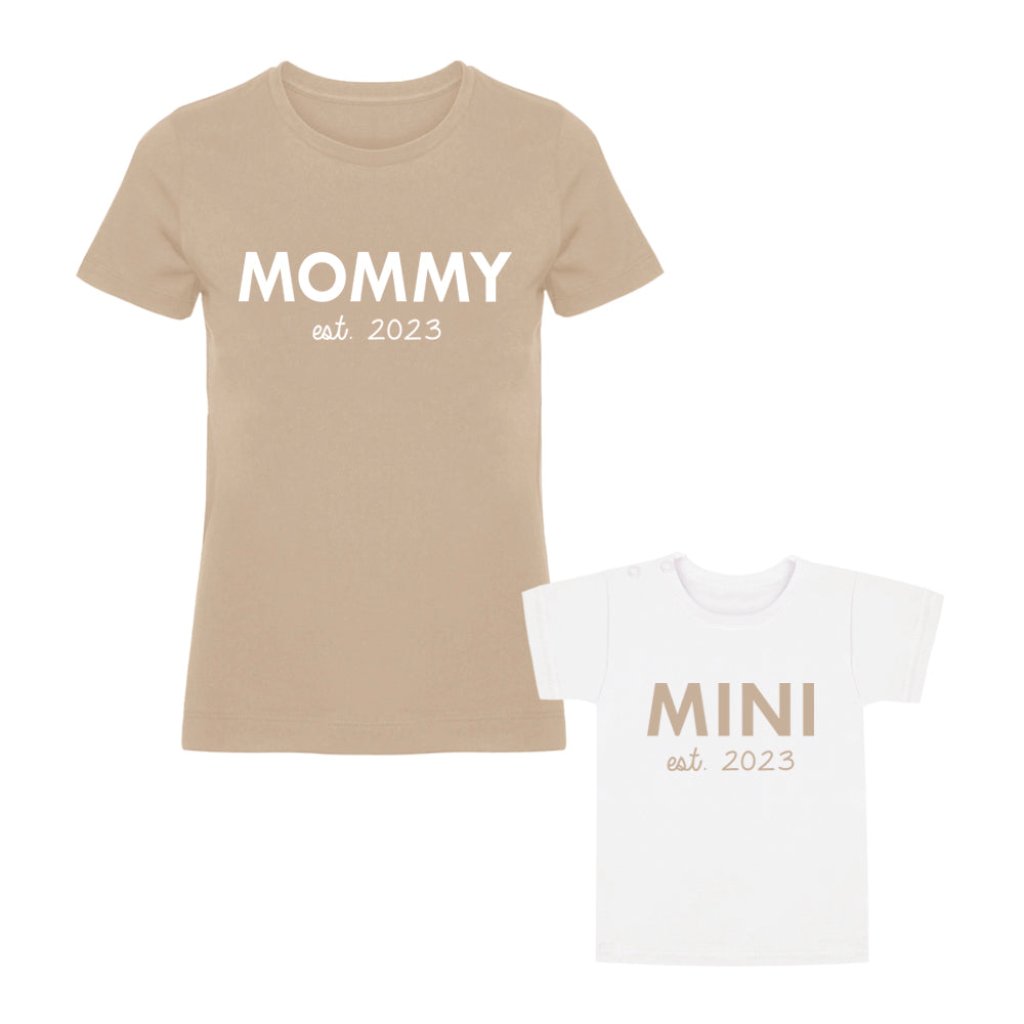 Twinning Twin Set moederdagcadeau kerstcadeau sinterklaascadeau kado voor mama moeder matchen met kind zwangerschapsaankondiging mama en zoon moeder en dochter uniek moederdag kado boefjes en bijtjes