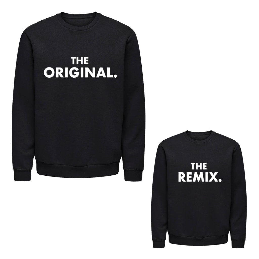 Twinning Twin Set vaderdagcadeau kerstcadeau sinterklaascadeau kado voor papa vader matchen met kind zwangerschapsaankondiging vader en zoon papa en dochter uniek vaderdag kado boefjes en bijtjes truien