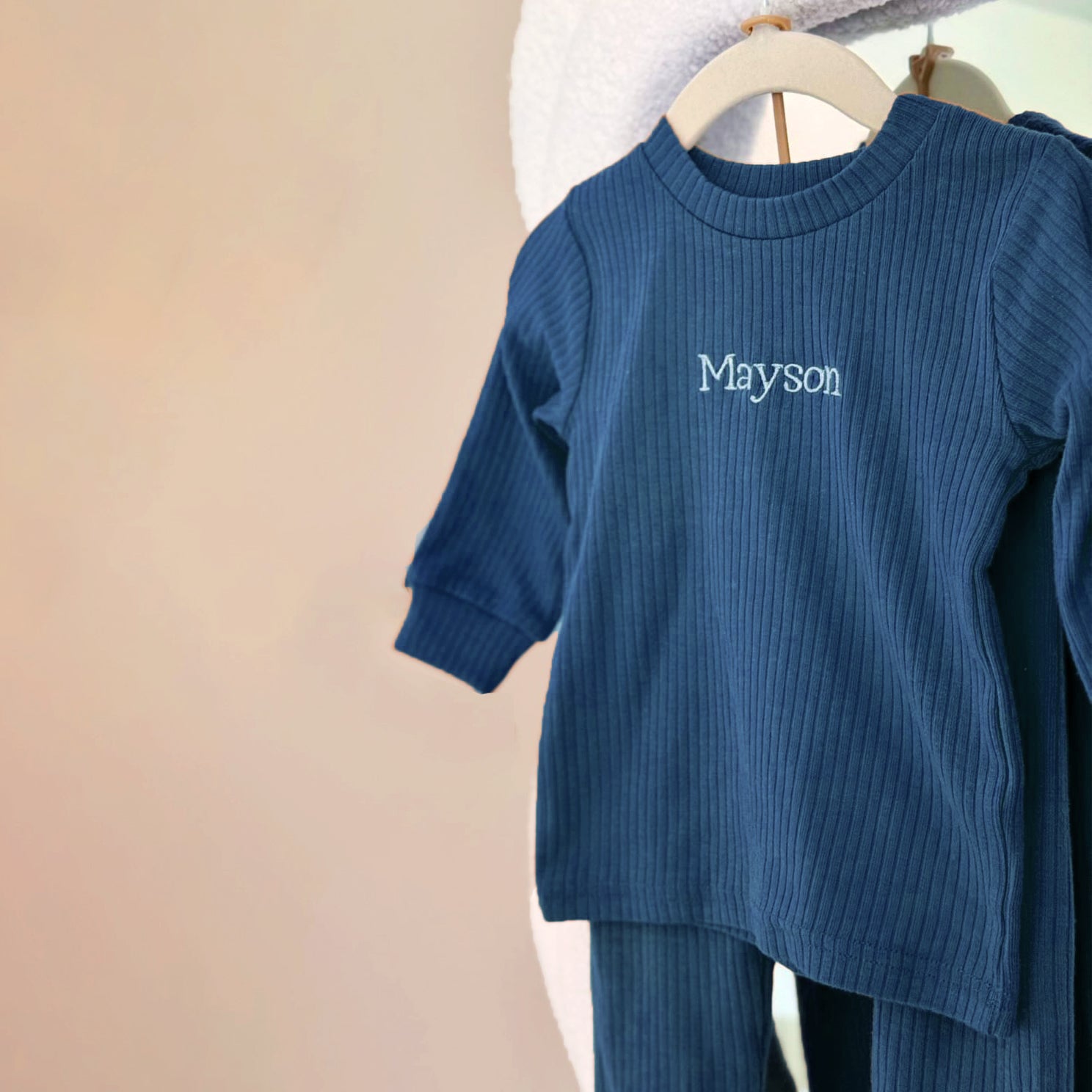 Pyjama (met Naam) - Navy Blue