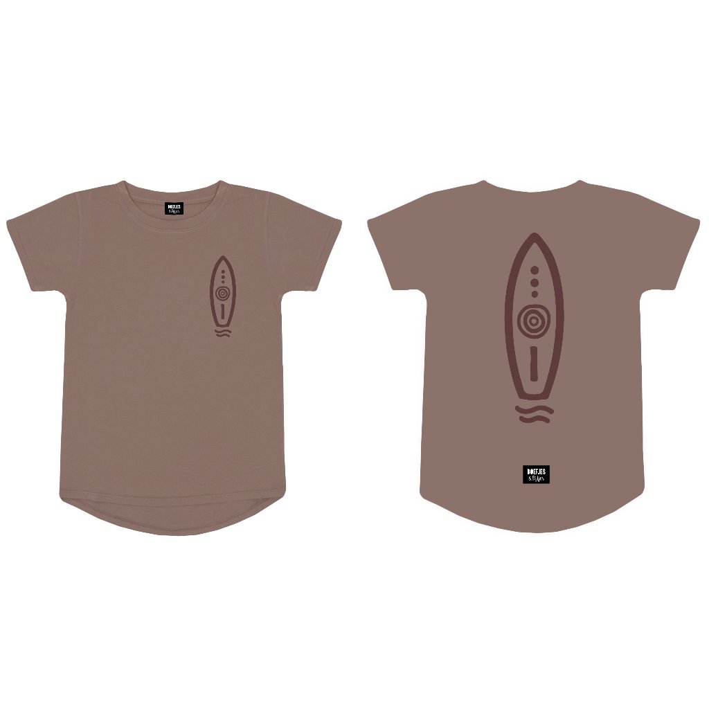 Surf shirt met print op de rug. Rugprint. Beachy uniek surfshirt surfkleding. Zomerkleding winterkleding jongens