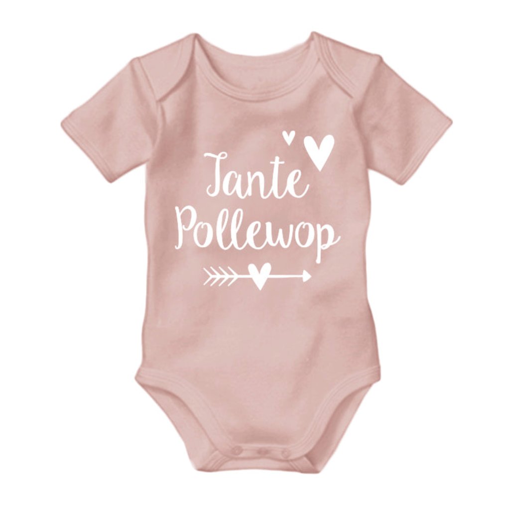 Tante Pollewop rompertje. Gender reveal. Grappig babycadeautje. Boefjes en Bijtjes. Zwangerschapsaankondiging opa en oma familie vader vrienden. Unieke aankondiging. Baby on the way. verwachting shirtje zwanger zwangerschap babyshower kraamcadeau cadeautip