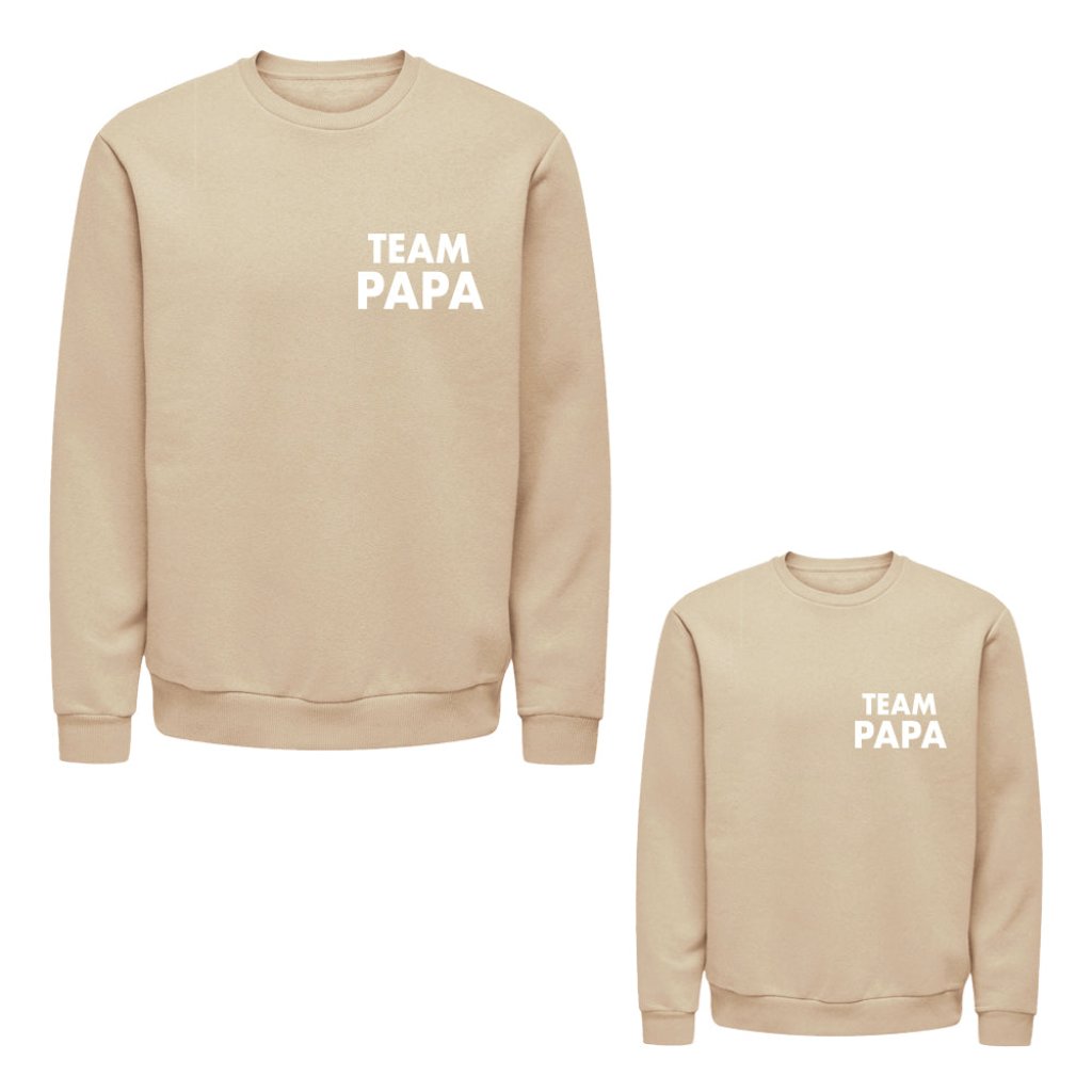 Twinning Twin Set vaderdagcadeau kerstcadeau sinterklaascadeau kado voor papa vader matchen met kind zwangerschapsaankondiging vader en zoon papa en dochter uniek vaderdag kado boefjes en bijtjes truien