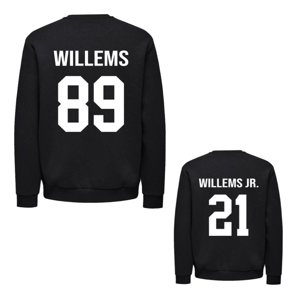 Twinning Twin Set vaderdagcadeau kerstcadeau sinterklaascadeau kado voor papa vader matchen met kind zwangerschapsaankondiging vader en zoon papa en dochter uniek vaderdag kado boefjes en bijtjes truien Daddy Mini