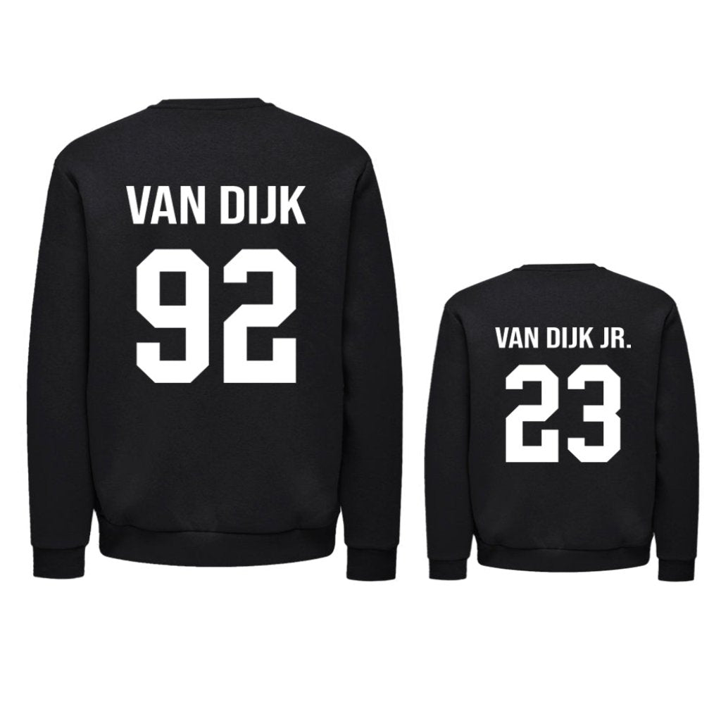 Twinning Twin Set vaderdagcadeau kerstcadeau sinterklaascadeau kado voor papa vader matchen met kind zwangerschapsaankondiging vader en zoon papa en dochter uniek vaderdag kado boefjes en bijtjes truien