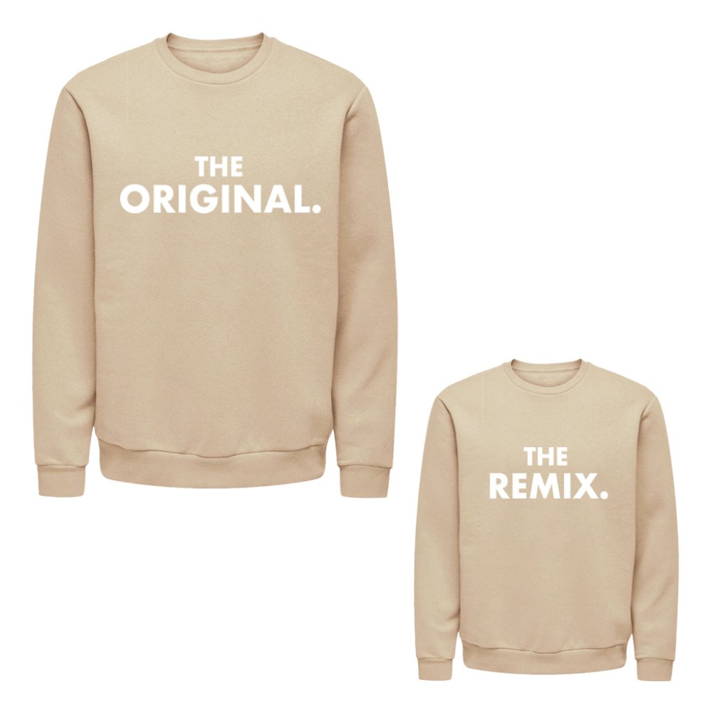 Twinning Twin Set vaderdagcadeau kerstcadeau sinterklaascadeau kado voor papa vader matchen met kind zwangerschapsaankondiging vader en zoon papa en dochter uniek vaderdag kado boefjes en bijtjes truien