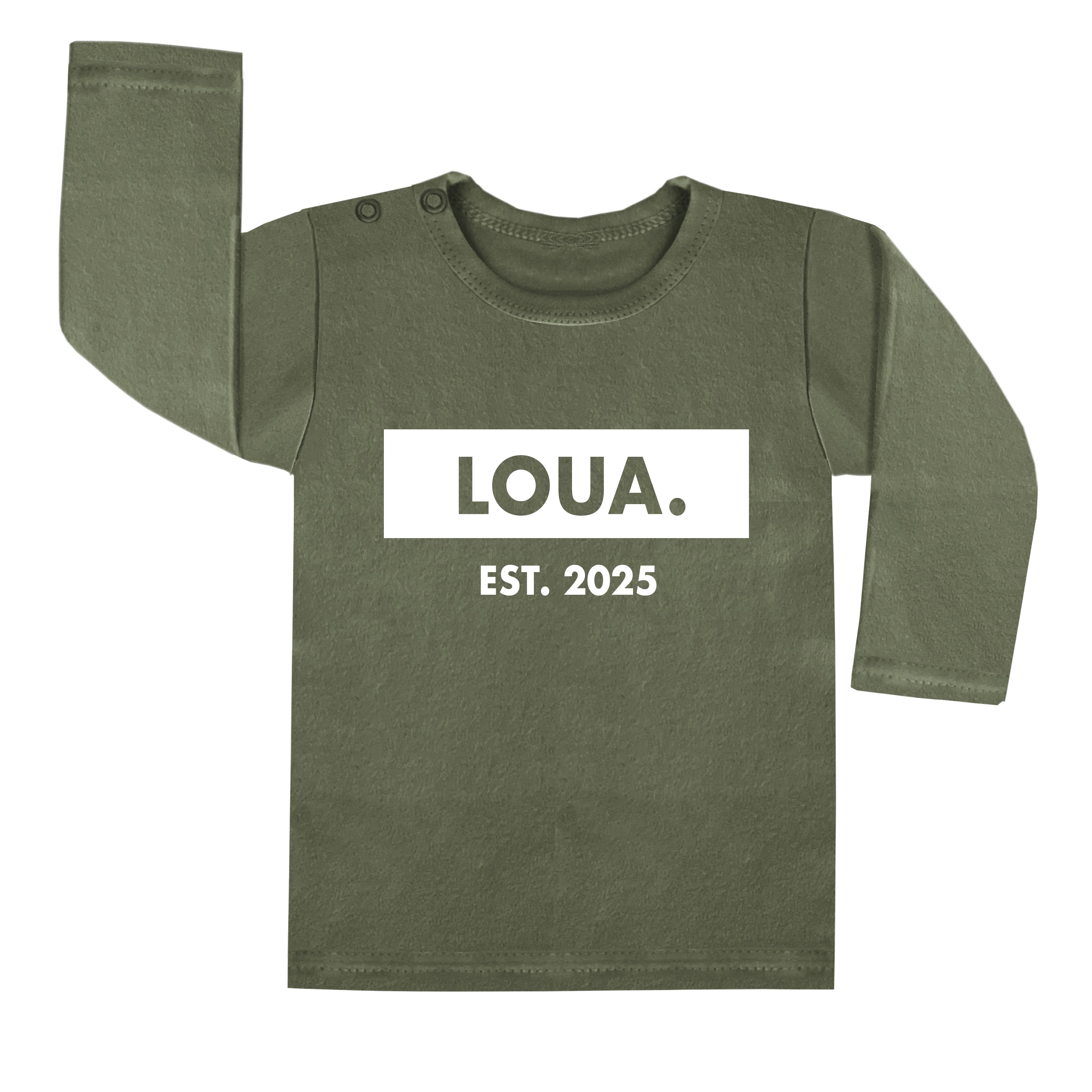 Gepersonaliseerd naamshirtje naam shirtje met geboortejaar. Zwangerschap zwangerschapsaankondiging. Kraamcadeau. Unieke meisjeskleding