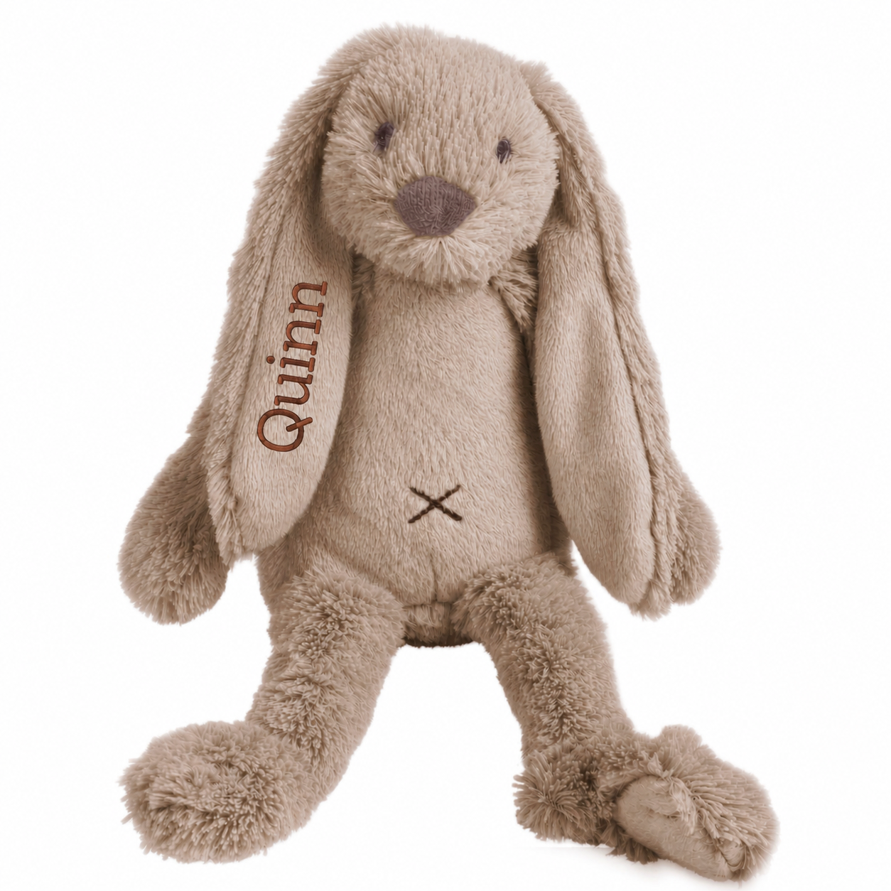 Happy Horse Rabbit Ritchie knuffelkonijn van 38 cm, gepersonaliseerd met naam en geboortedatum op het oor