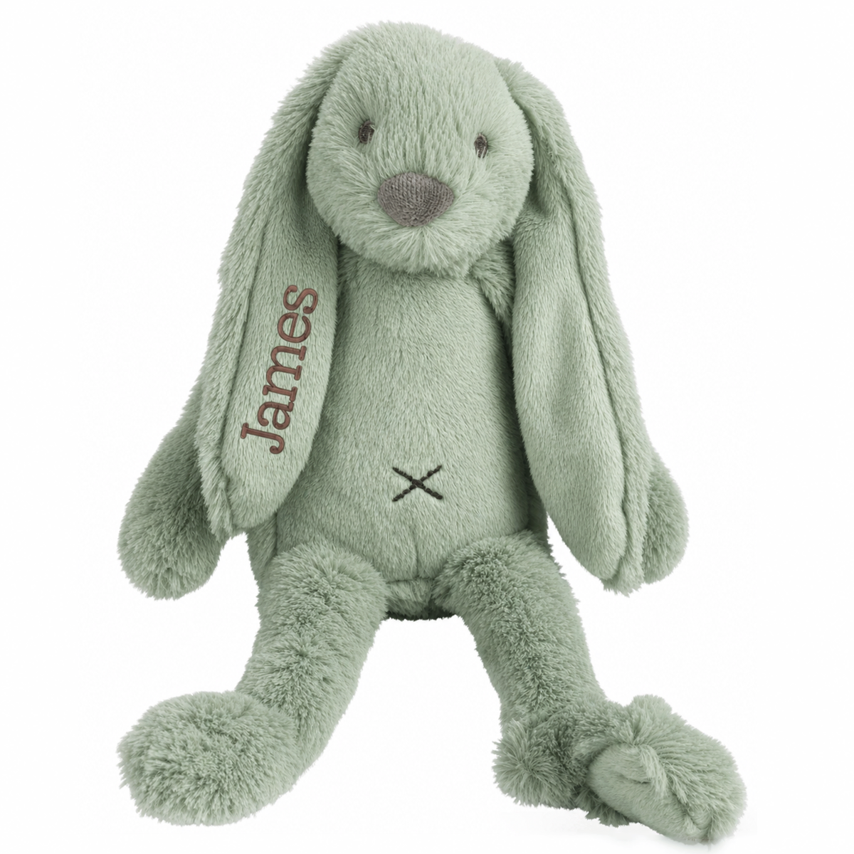 Happy Horse Rabbit Ritchie knuffelkonijn van 38 cm, gepersonaliseerd met naam en geboortedatum op het oor