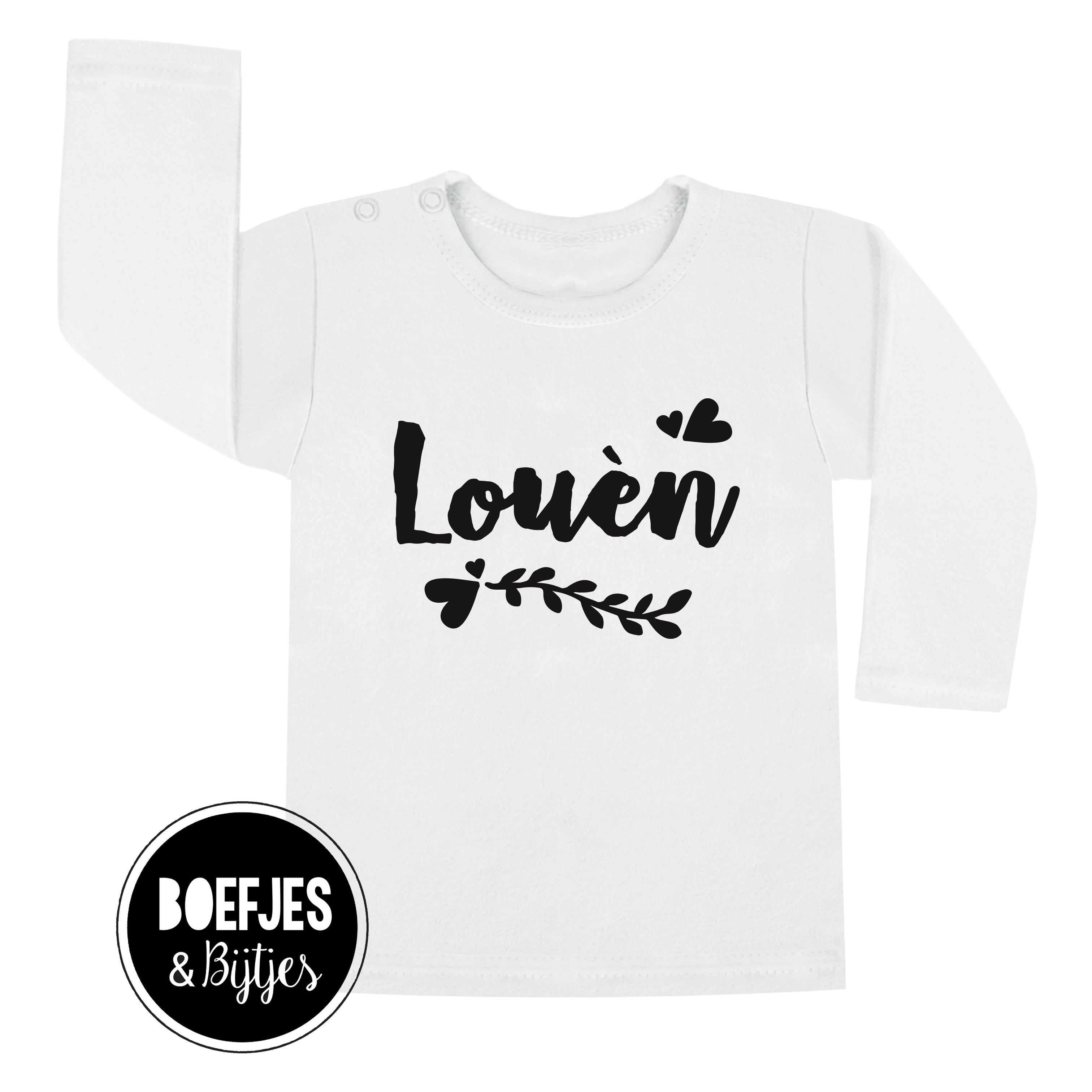 Shirtje met eigen naam. Naamshirtje Naam shirtje. Zwanger zwangerschapsaankondiging kraamcadeautje eerste pakje. Unieke meisjeskleding