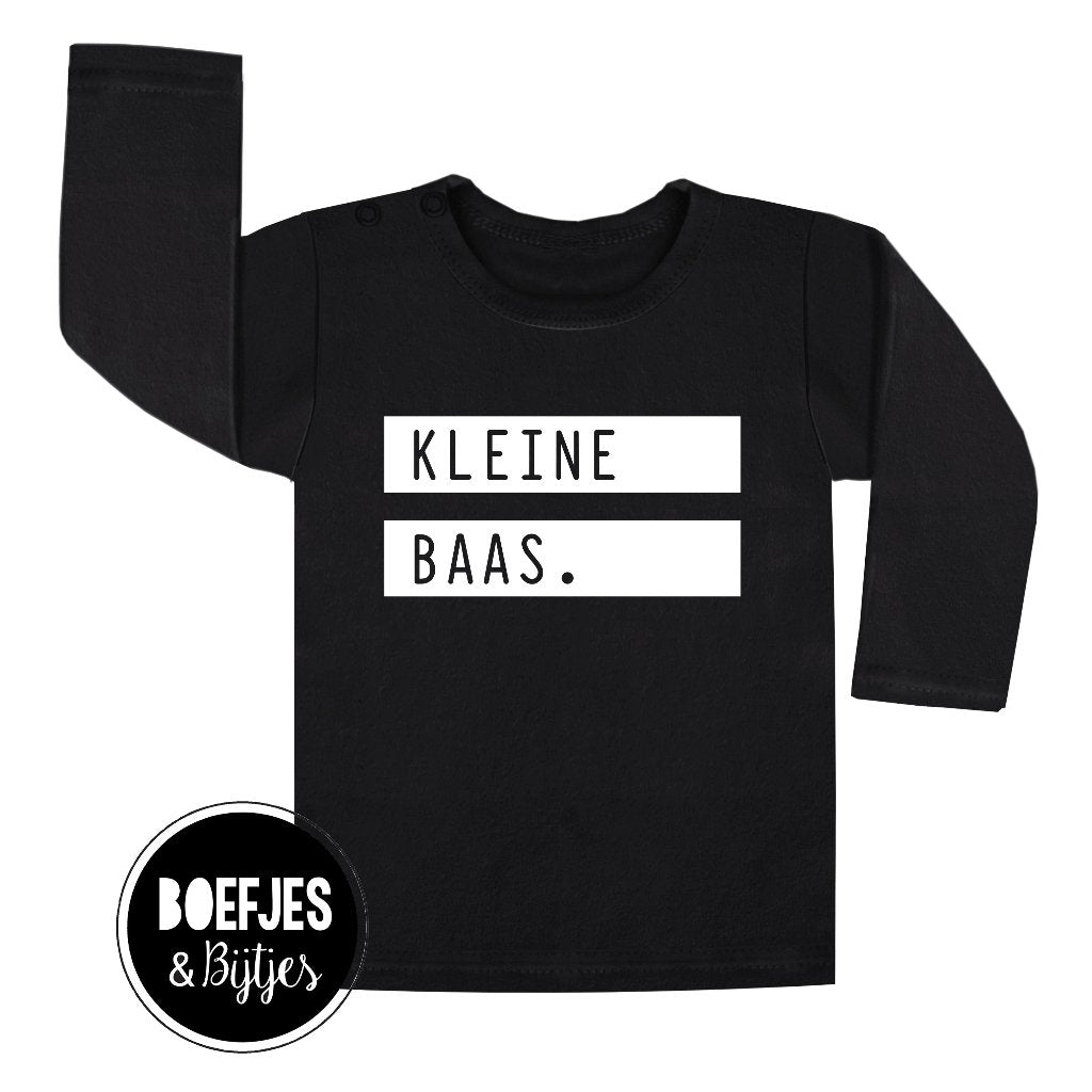 Kleine baas shirtje. Unieke jongenskleding, bedrukte shirtjes, Boefjes en Bijtjes voor grote bazen