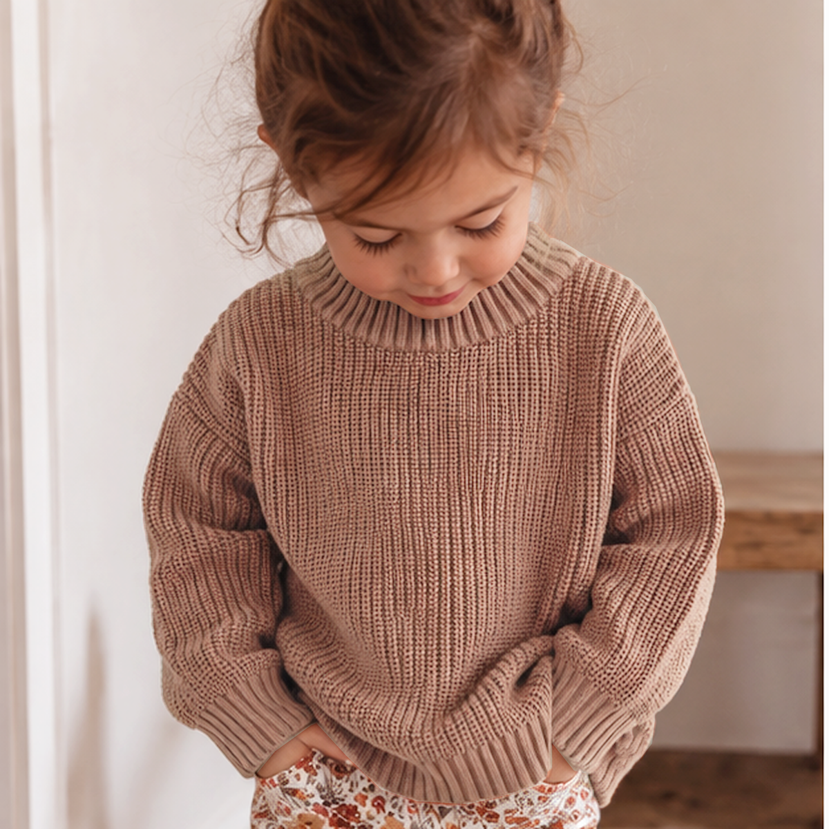 Premium Knit – Camel | Optie: met naam