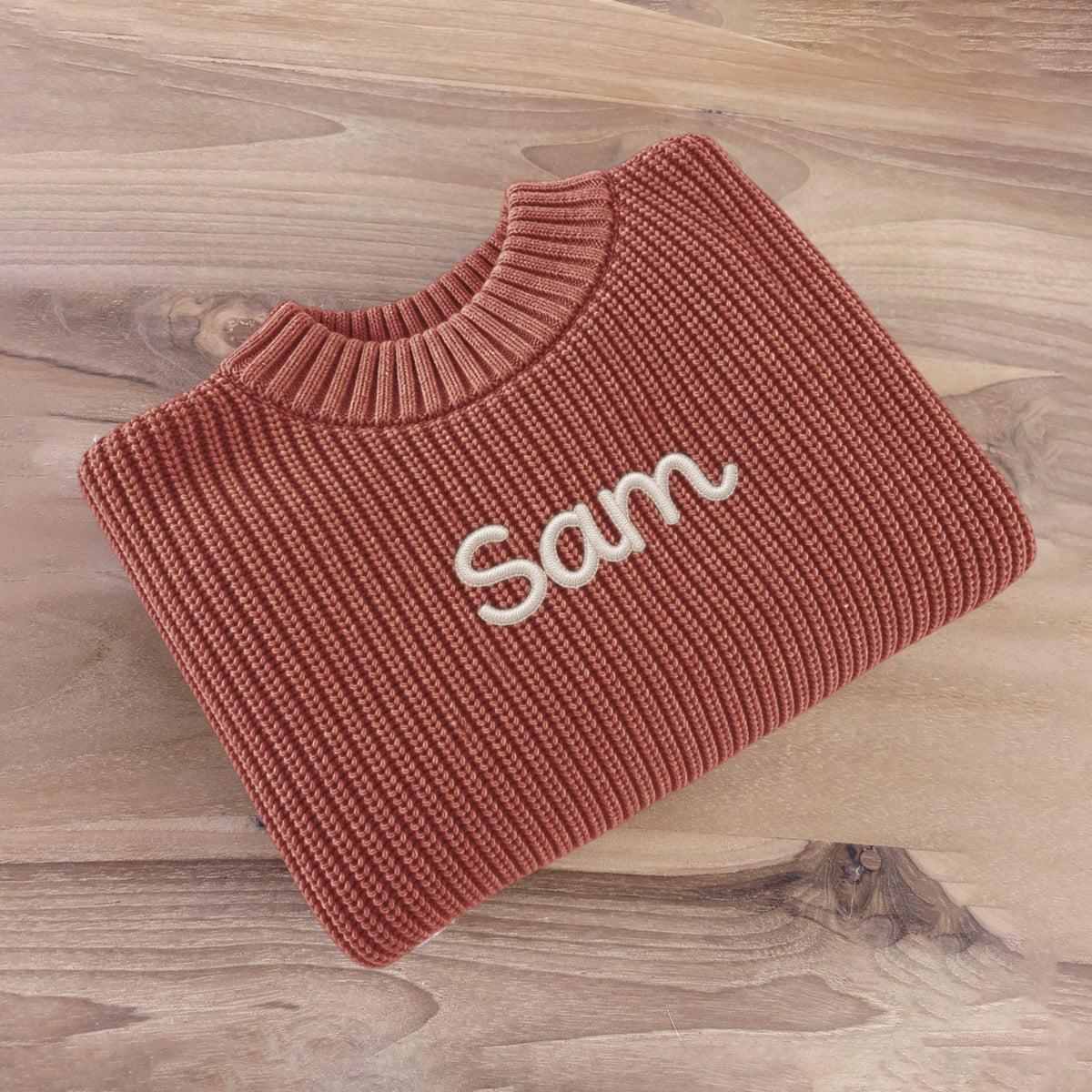 Premium Knit - Caramel | Optie: Met naam
