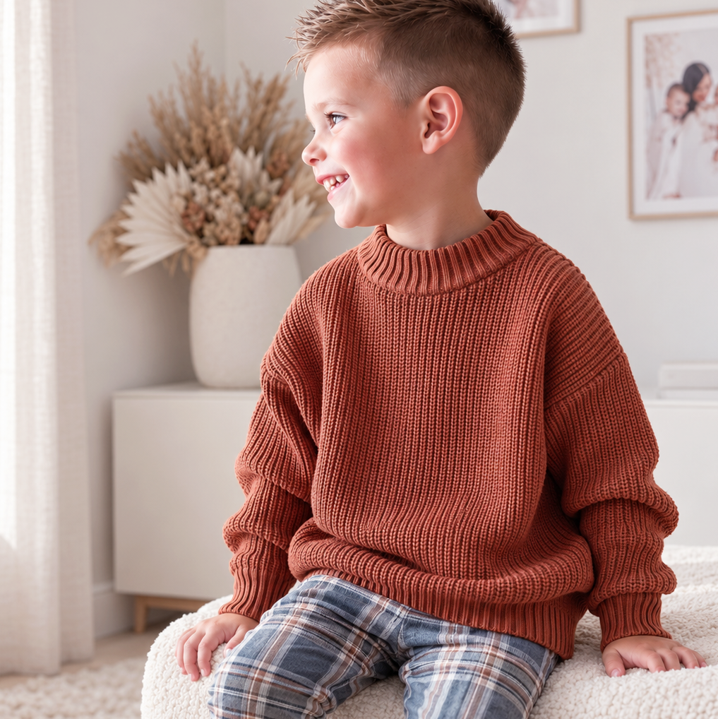 Premium Knit - Caramel | Optie: Met naam
