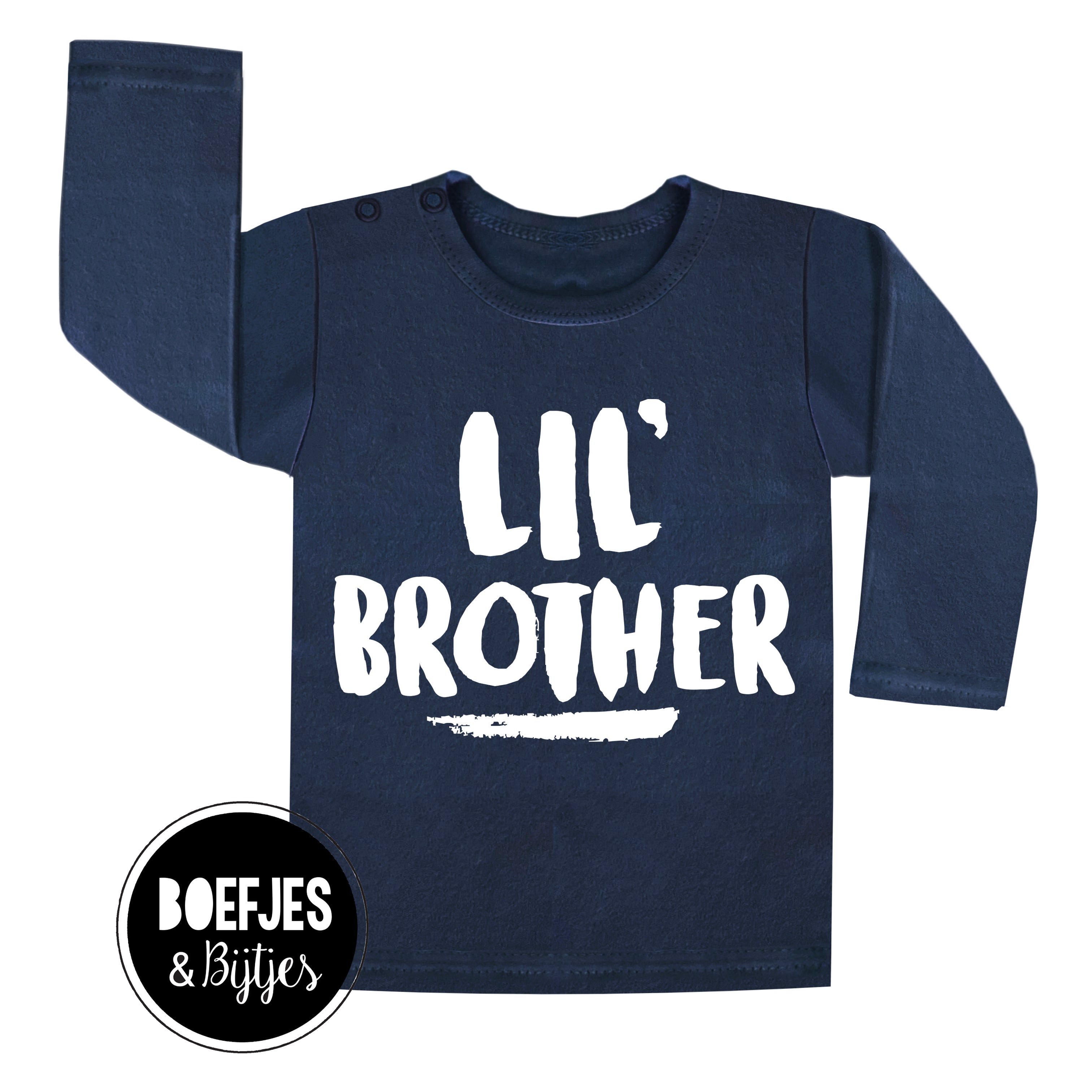 Lil Brother shirtje. Voor kleine broertjes. Leuk icm Big Brother of Big Sister. Photoshoop tip en Gender reveal tip. Zwangerschapsaankondiging of kraamcadeau 
