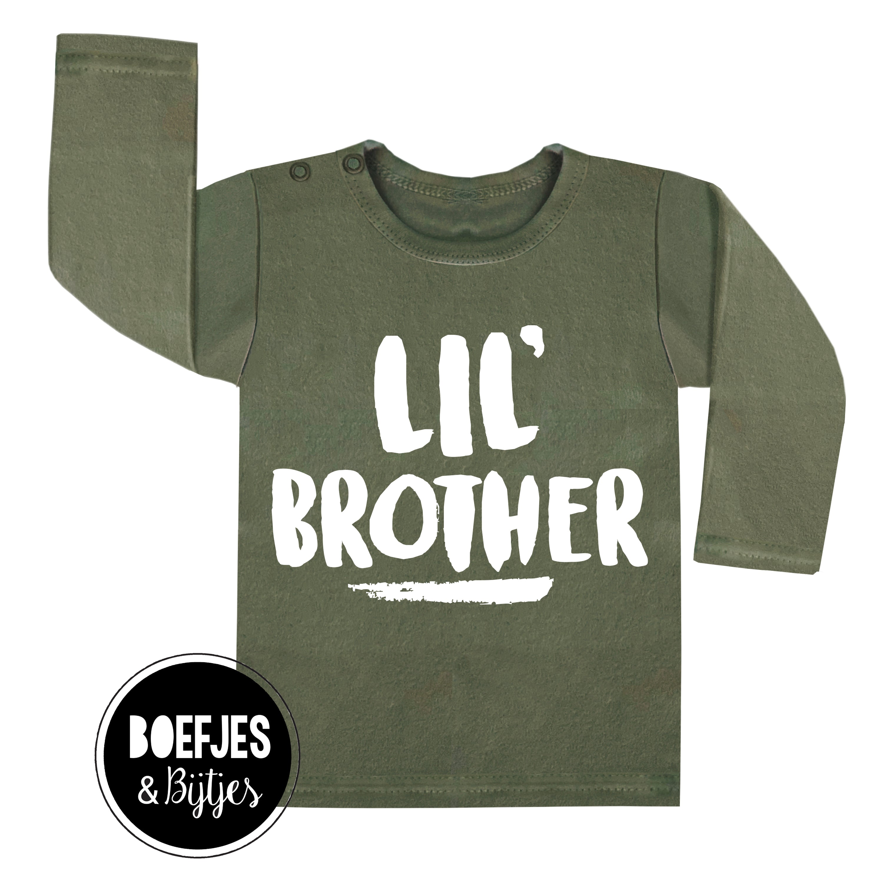 Lil Brother shirtje. Voor kleine broertjes. Leuk icm Big Brother of Big Sister. Photoshoop tip en Gender reveal tip. Zwangerschapsaankondiging of kraamcadeau 