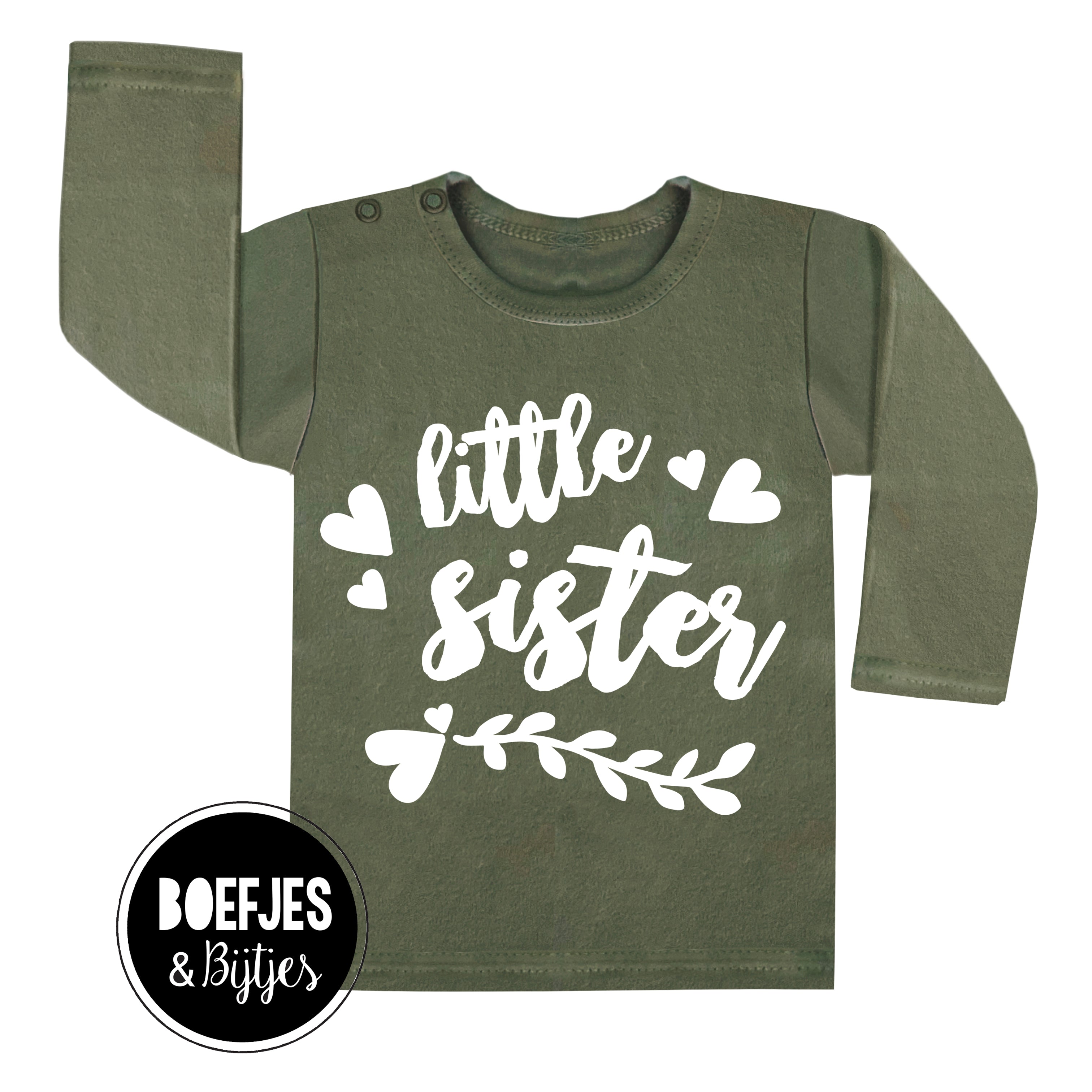 Little Sister shirtje. Voor kleine zusjes (to be) zwangerschapsaankondiging. Zwanger aankondiging. Unieke meisjes kleding. Render reveal