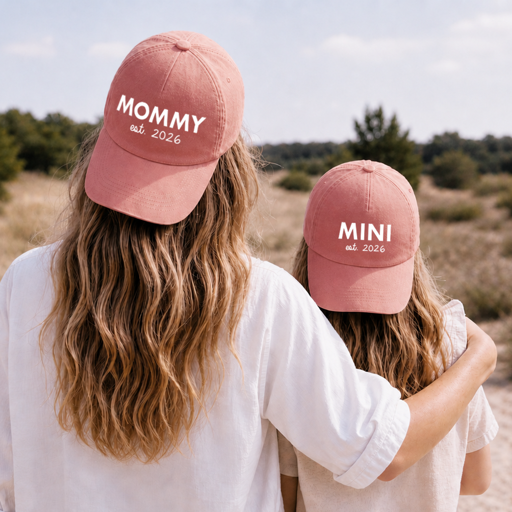 Set Twinning petten - Mommy & Mini (+ jaartal)