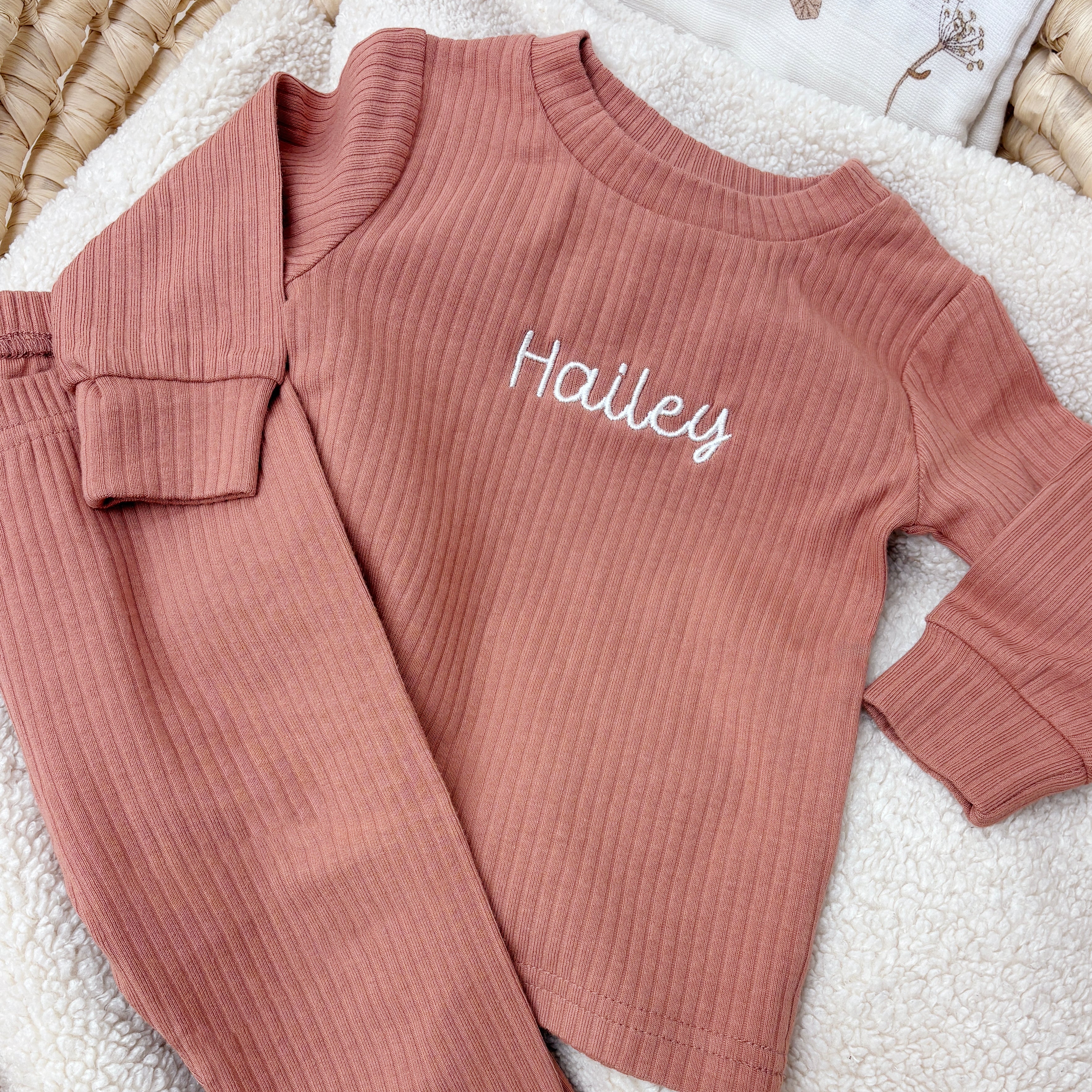 Pyjama (met Naam) - Roze