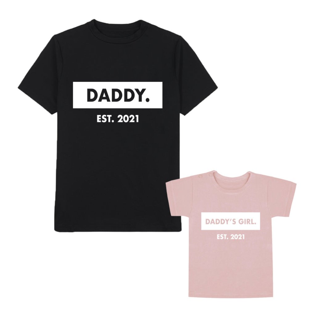 Twinning Twin Set vaderdagcadeau kerstcadeau sinterklaascadeau kado voor papa vader matchen met kind zwangerschapsaankondiging vader en zoon papa en dochter uniek vaderdag kado boefjes en bijtjes