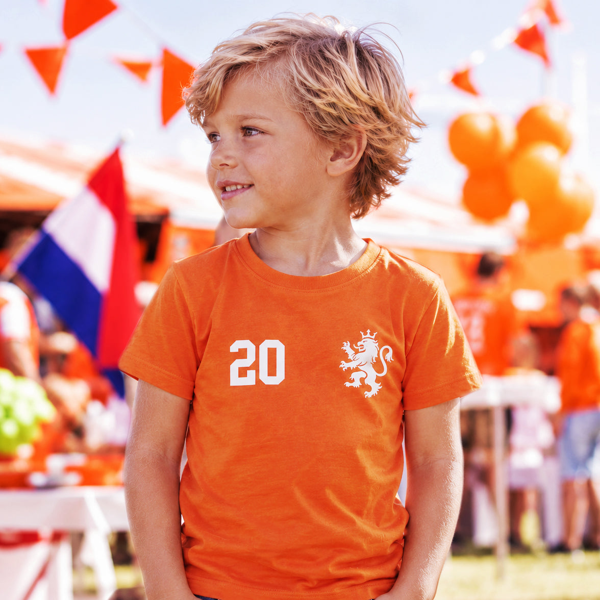 Los Kids shirts | WK Leeuw + Nummer