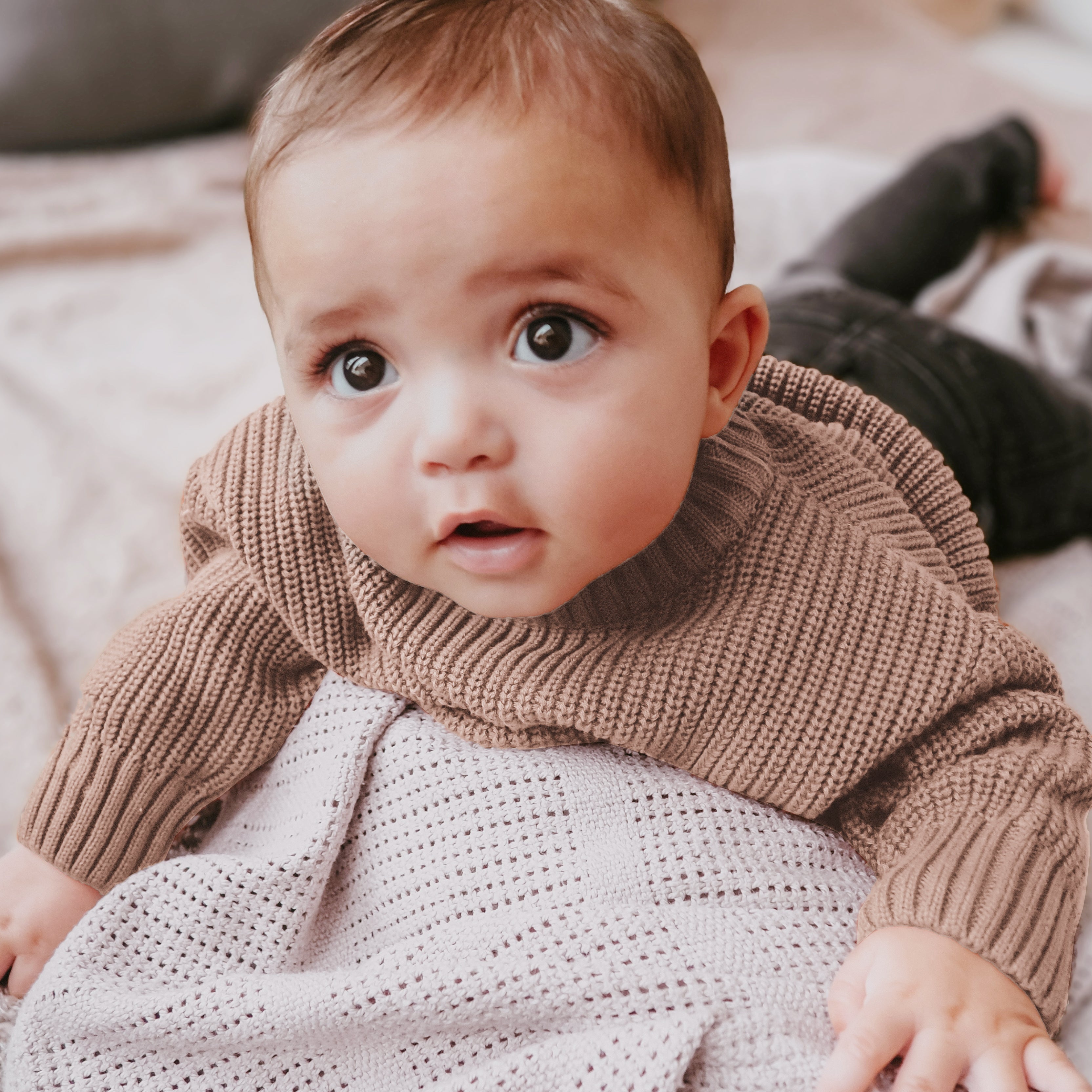 Knitted Sweater - Camel